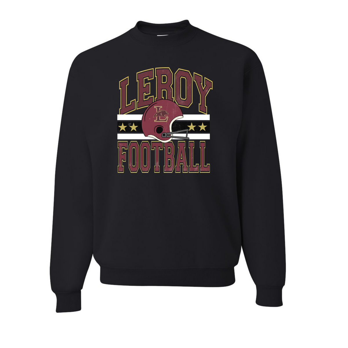 Leroy Football Vintage Crew