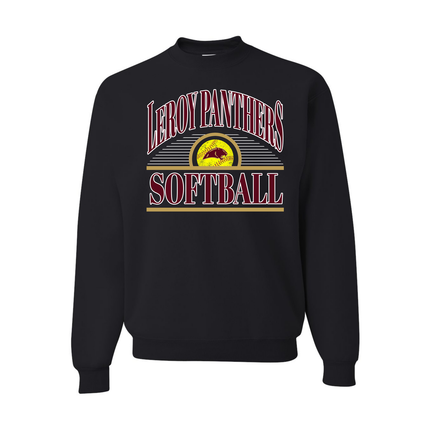 Leroy Panthers Fall 2025 Softball Crew Neck Sweatshirt