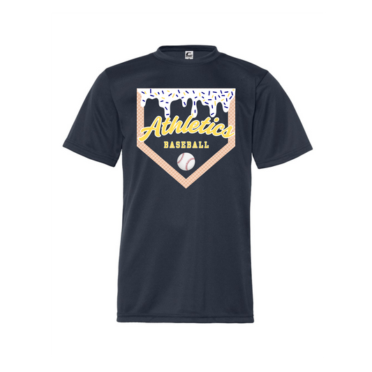Athletics Baseball Drip Navy Performance T-shirt