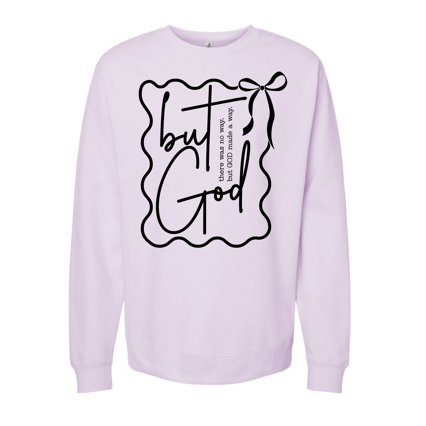 Lavender But God Crew Neck