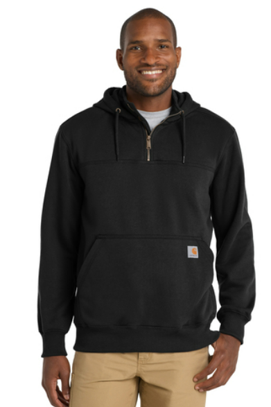 Carhartt Rain Defender Paxton Heavyweight Hooded Zip Mock Sweatshirt
