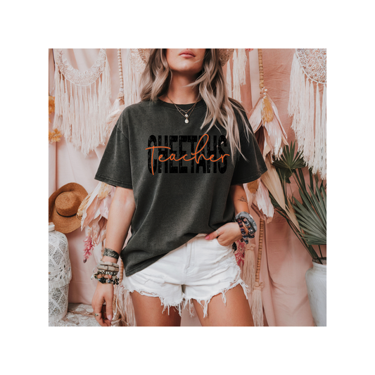 Cheetahs Teacher Comfort Colors T-shirt