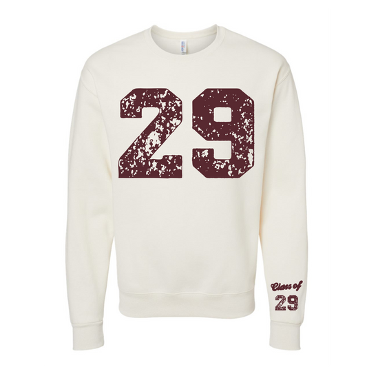 Jerzees Grunge Number Crew Neck
