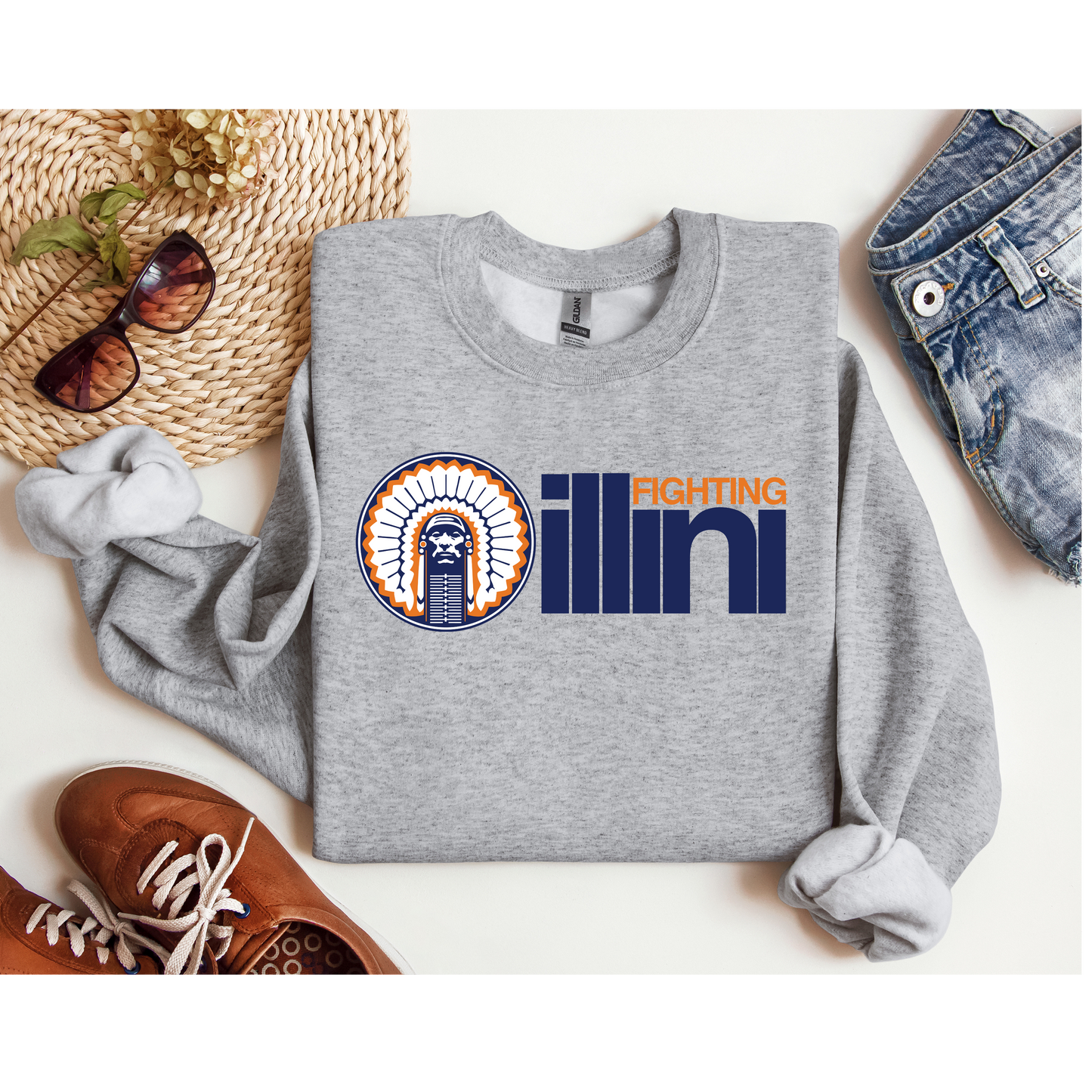 Fighting Illini Crew Neck
