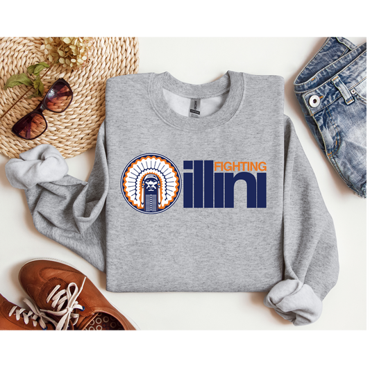 Fighting Illini Crew Neck