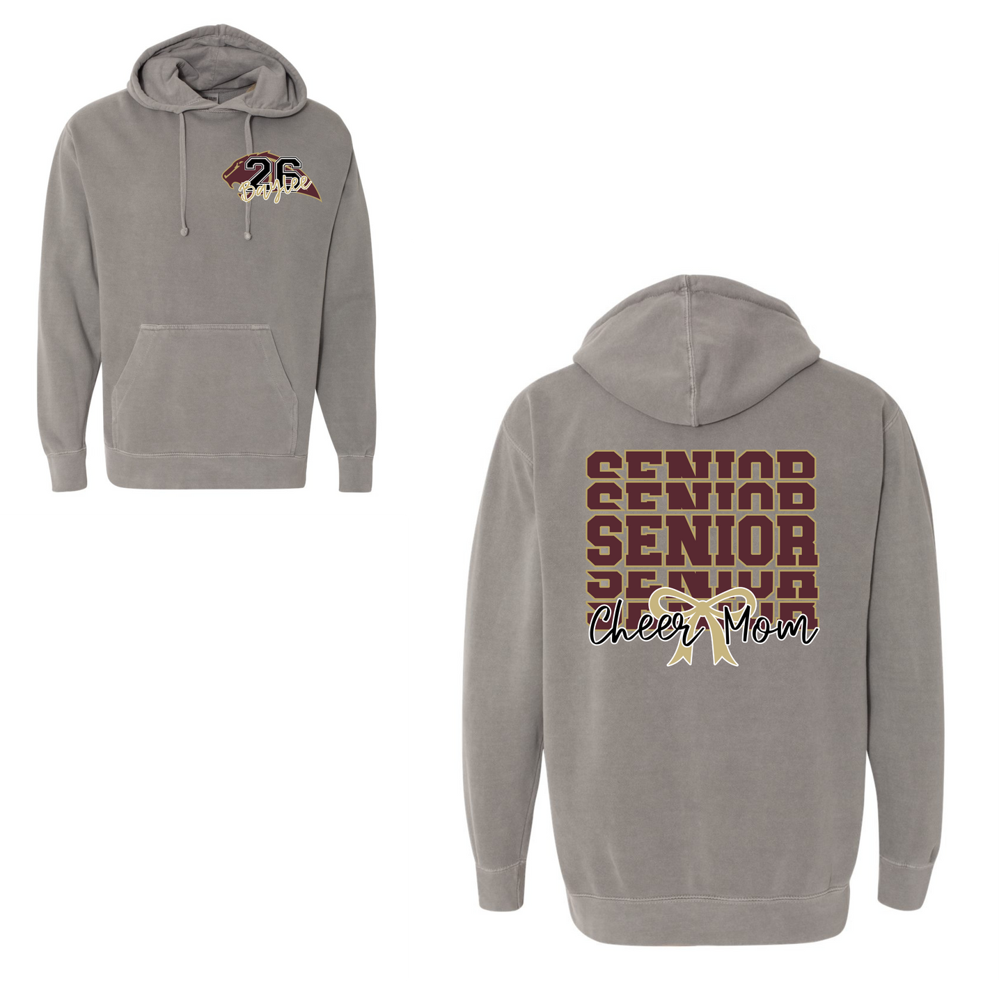 Leroy Senior Cheer Mom-2026 Comfort Colors Hoodie