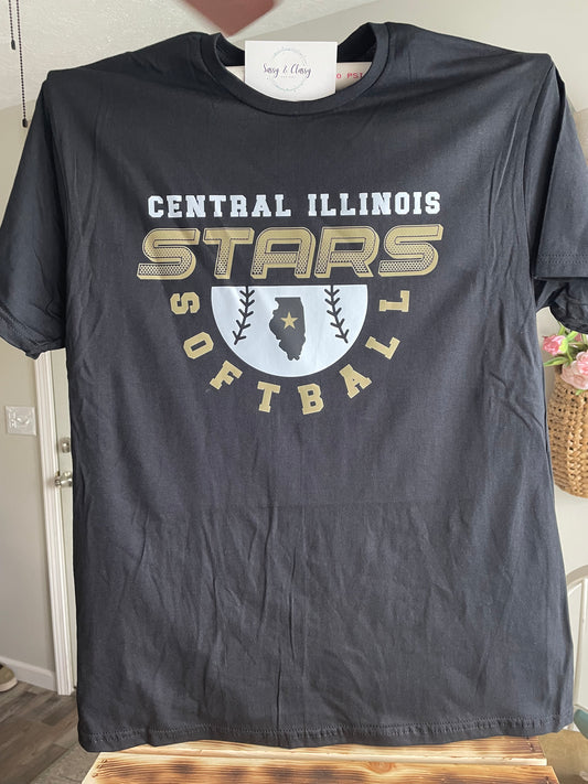 Central IL Stars Short Sleeve Tshirt