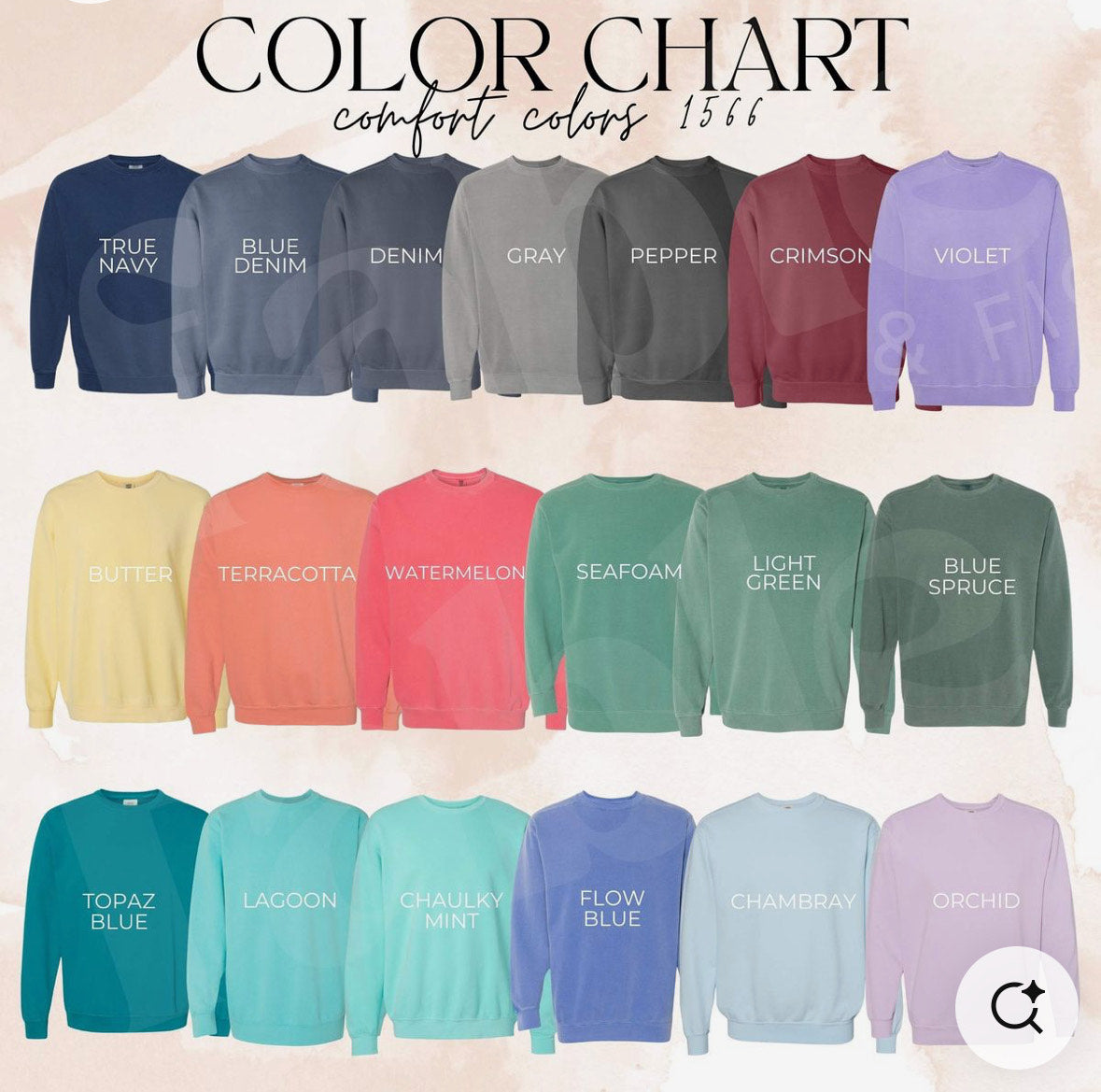 Comfort Colors Grunge Number Crew Neck