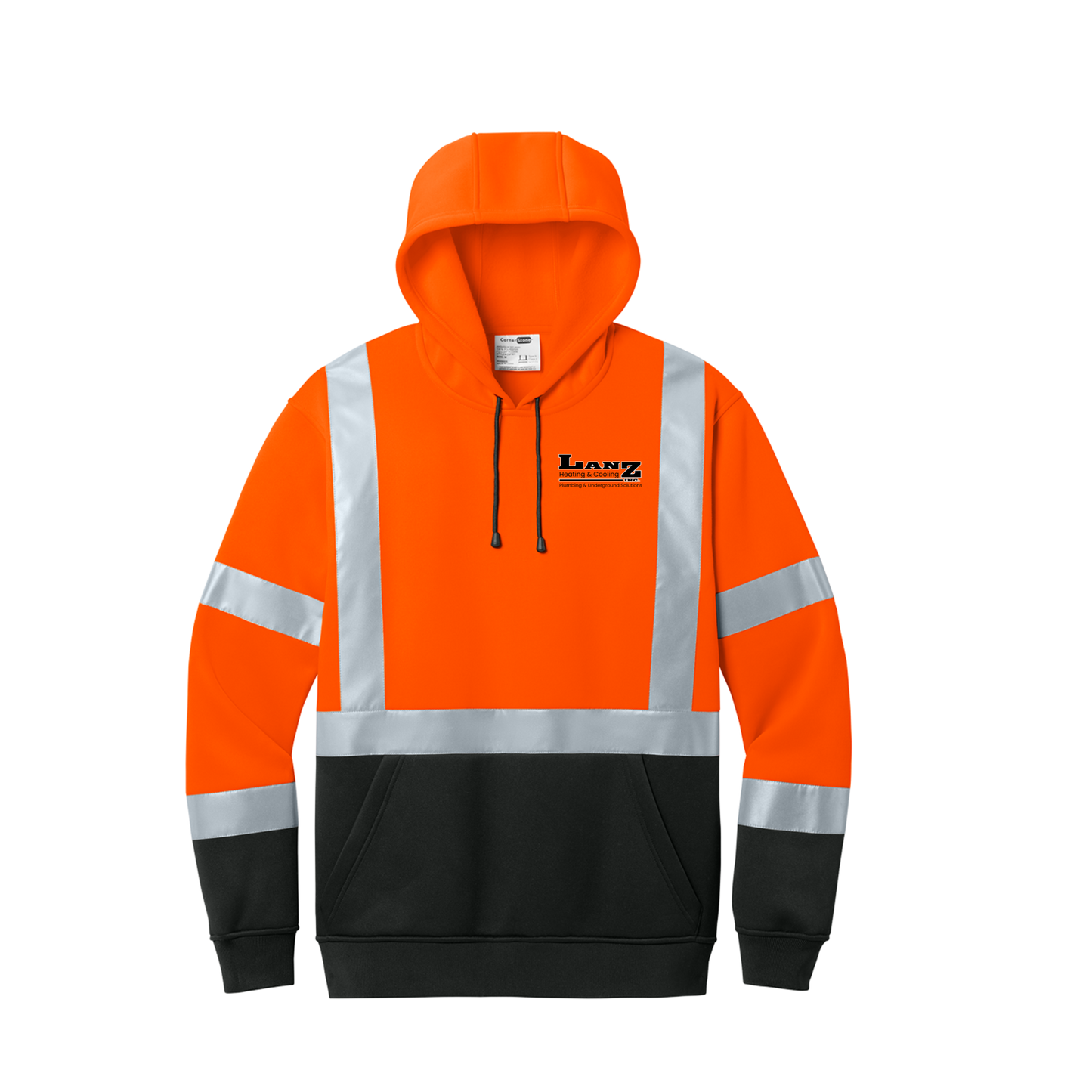 ANSI 107 Class 3 Heavy-Duty Fleece Pullover Hoodie