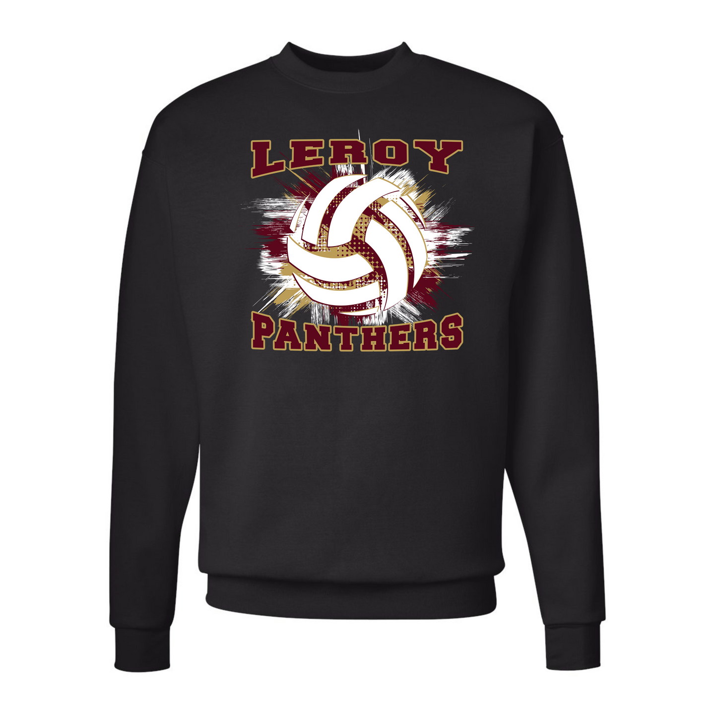 Leroy Panthers Fall 2025 Volleyball Crew Neck Sweatshirt