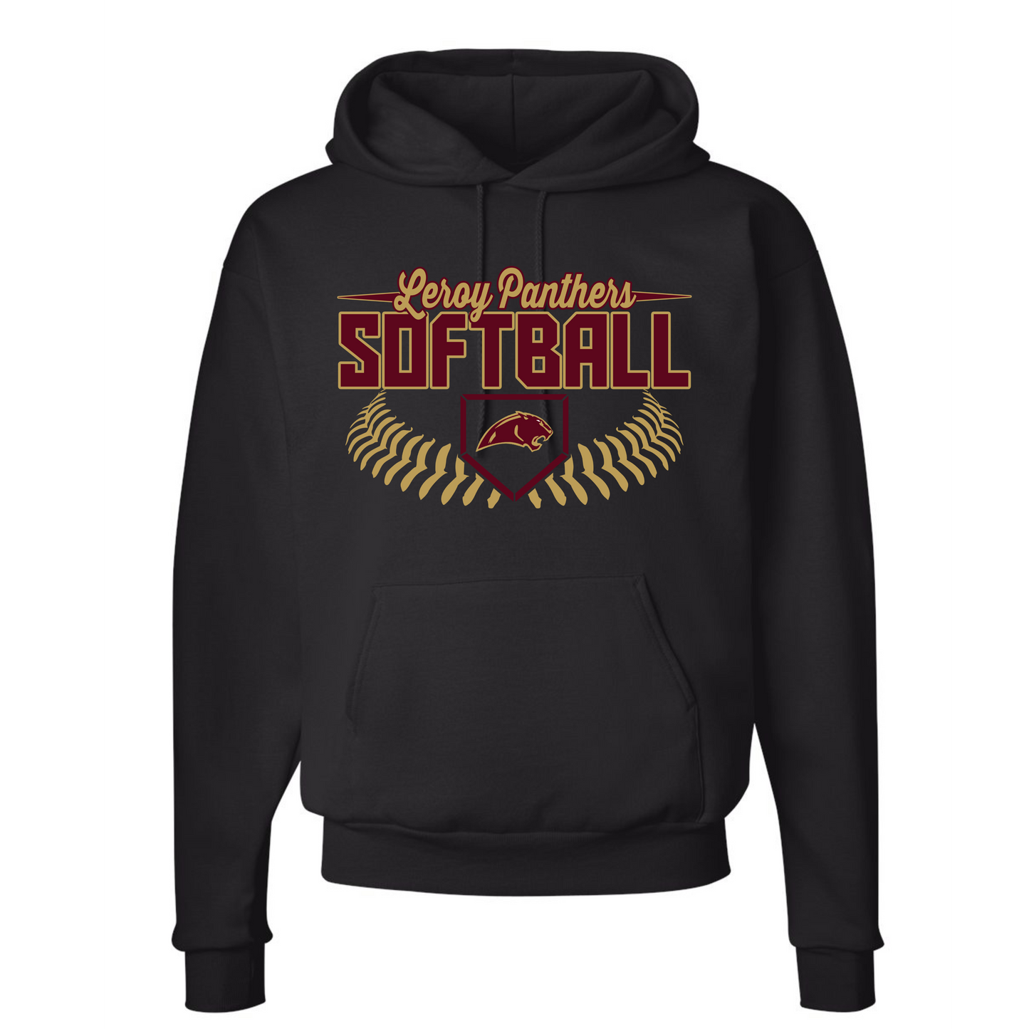 Leroy Panthers Softball Hoodie