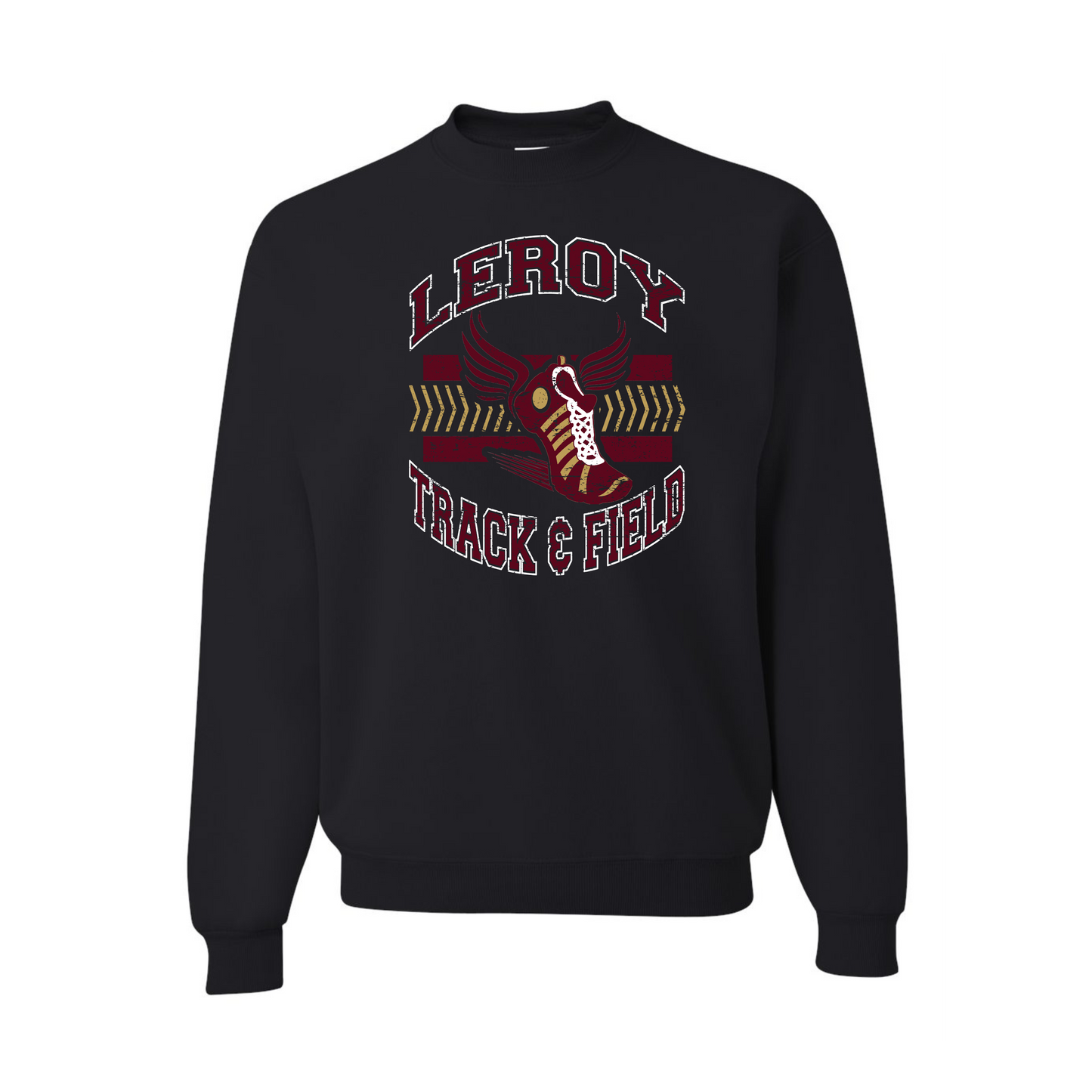 Leroy Track & Field Crew with Vintage Design