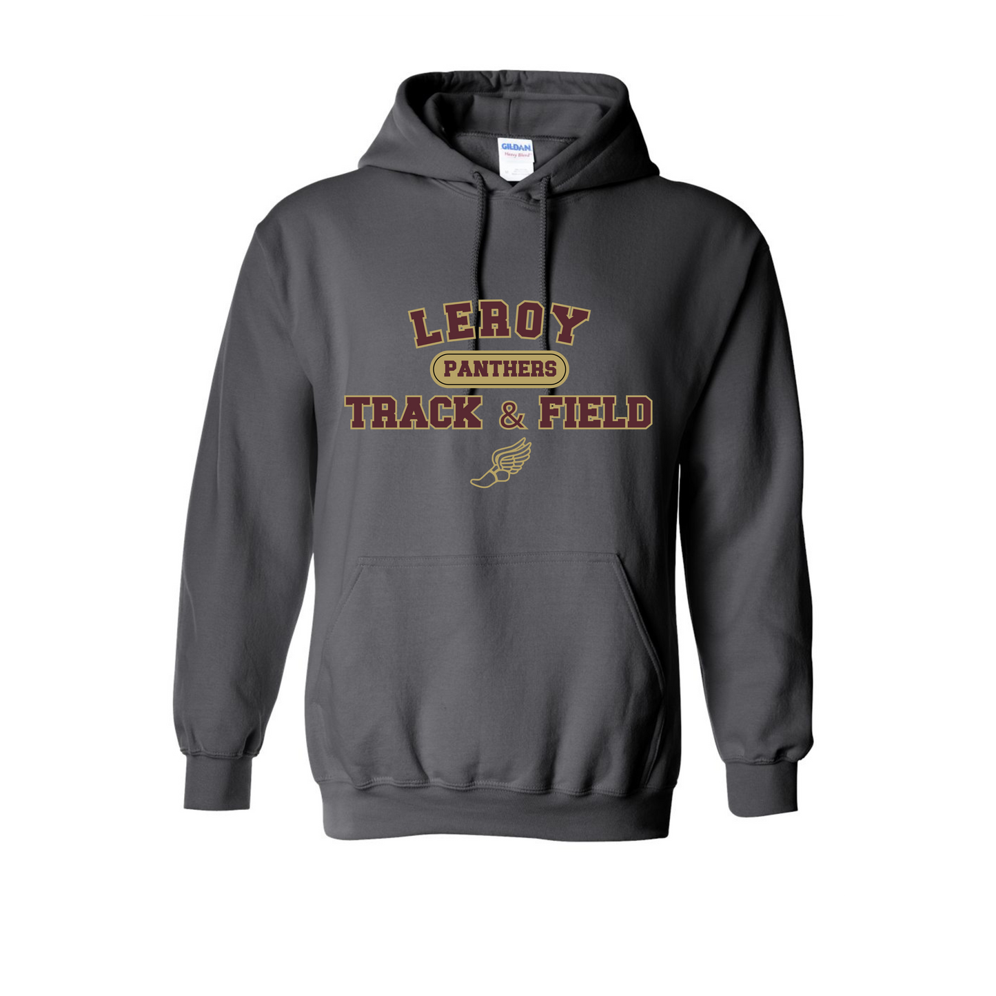 Leroy Track Charcoal Gray Hoodie