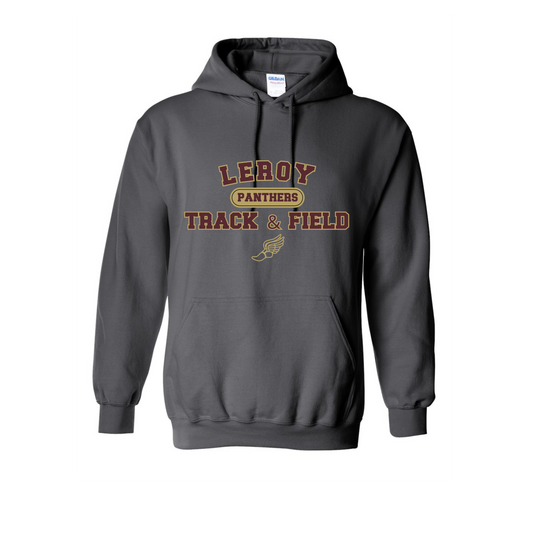 Leroy Track Charcoal Gray Hoodie