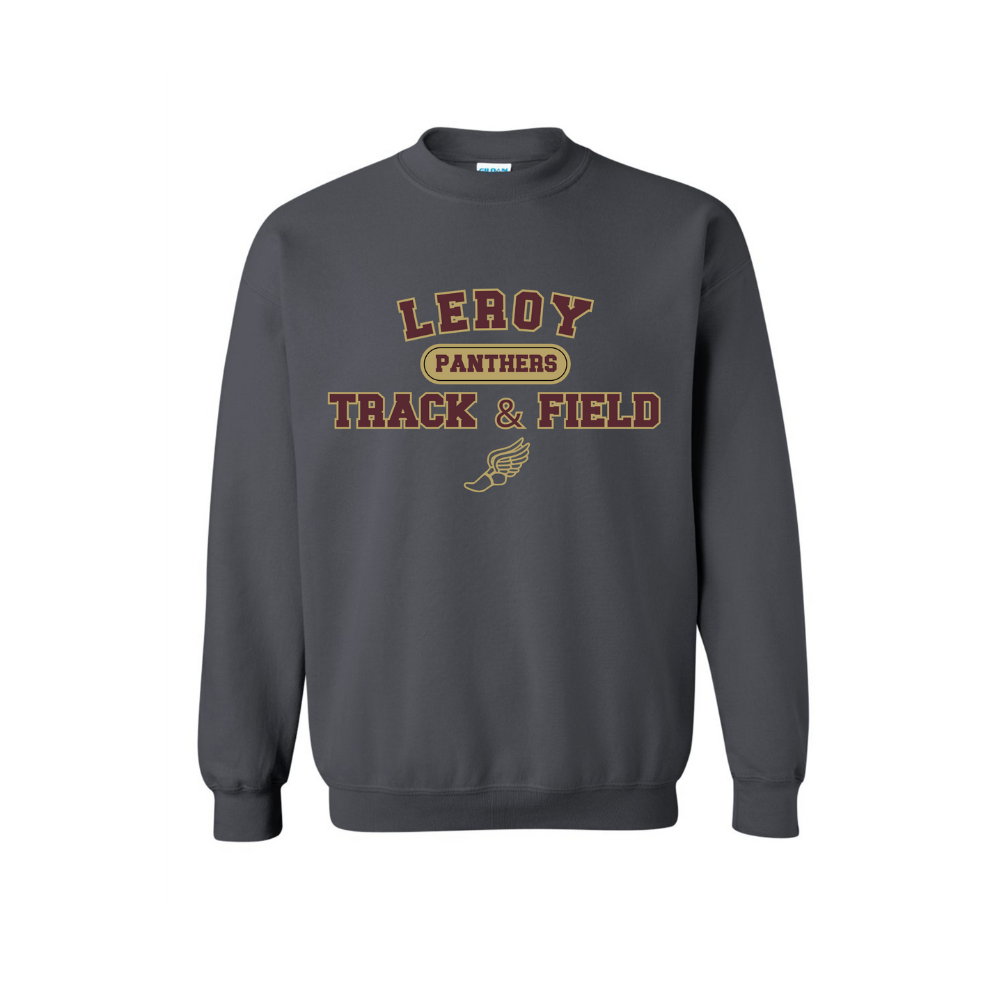 Leroy Track Charcoal Gray Crew