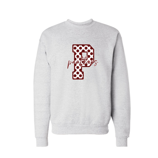 Leroy Panther Polka Dot P Crew Neck