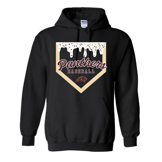 Panthers Black Ice Cream Drip Hoodie