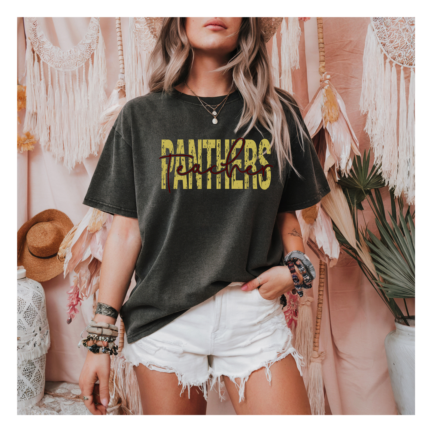 Panthers Teacher Comfort Colors T-shirt