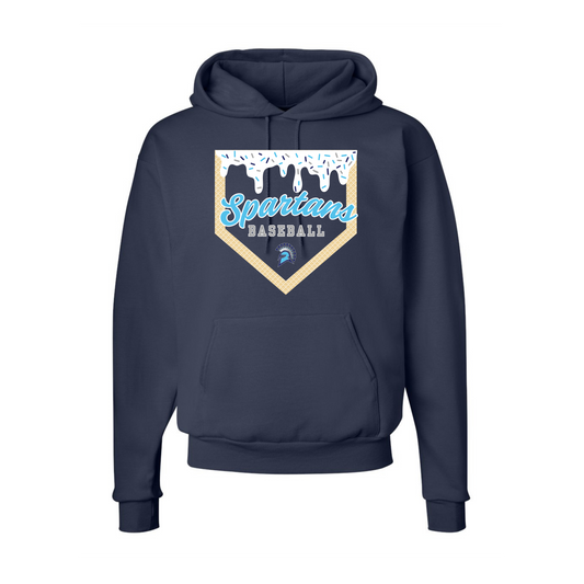 Spartans Navy Ice Cream Drip Hoodie