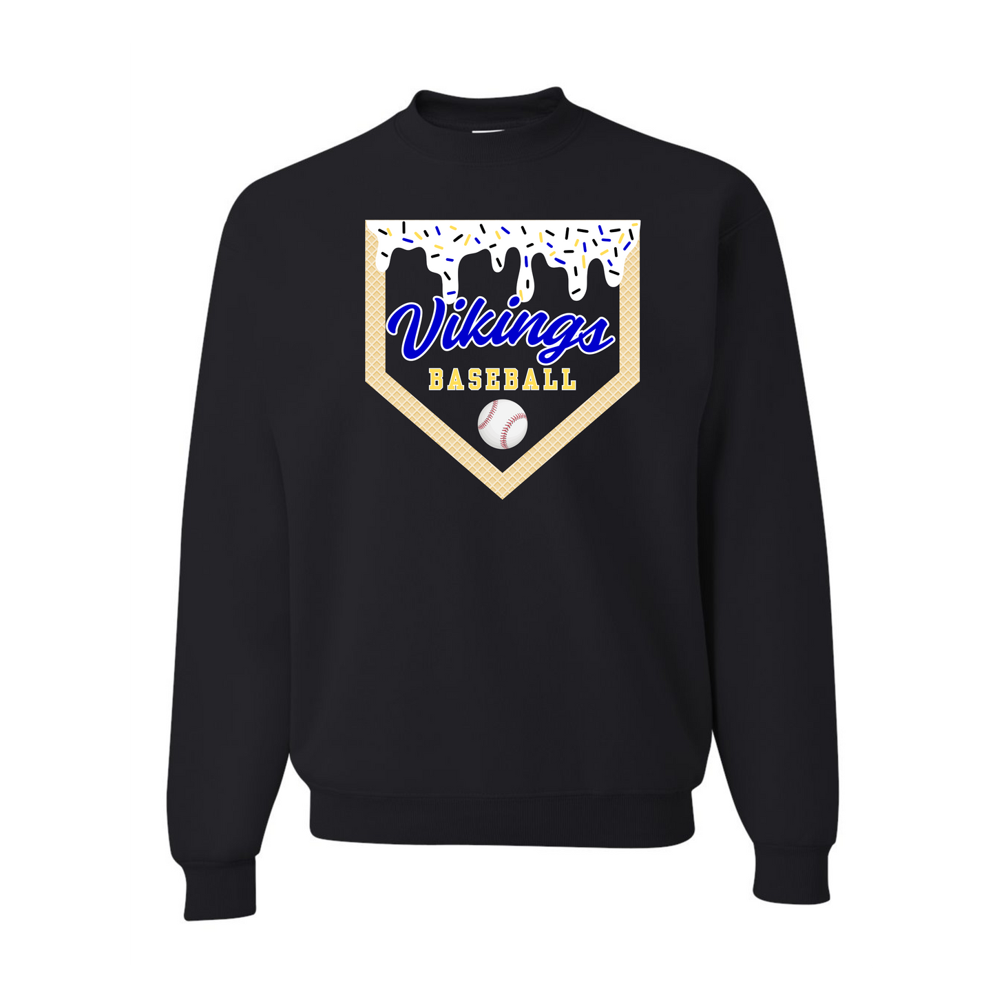 Vikings Ice Cream Drip Crew Neck