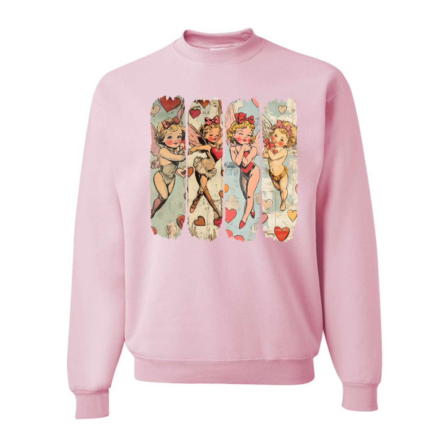 Valentine's Vintage Cupid Crewneck