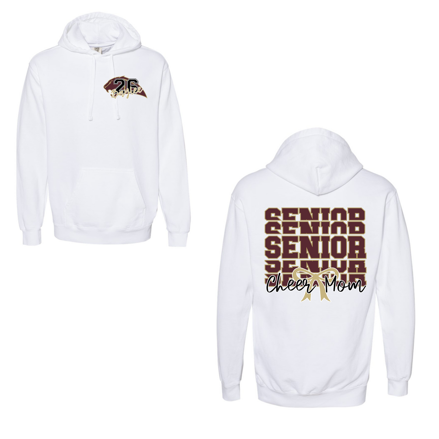 Leroy Senior Cheer Mom-2026 Comfort Colors Hoodie
