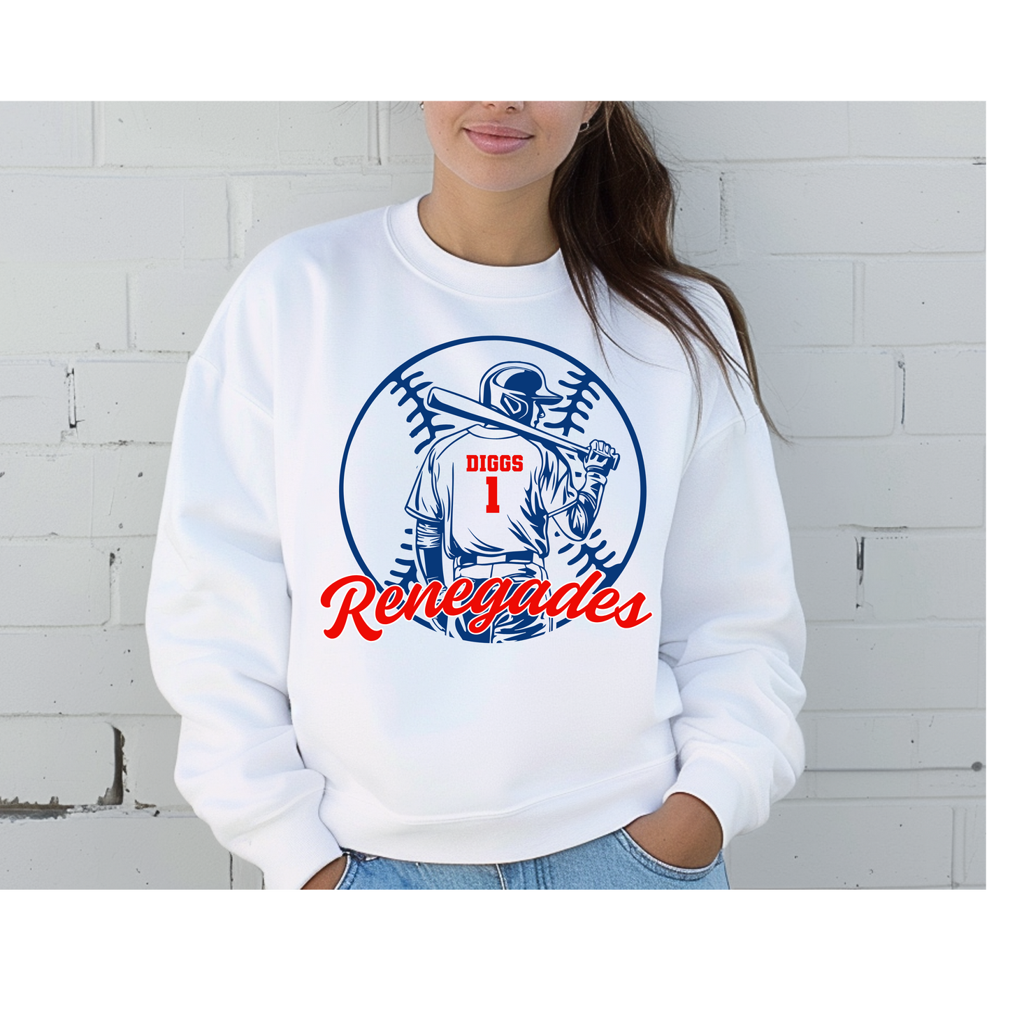 Custom Baseball Boy Sweatshirt