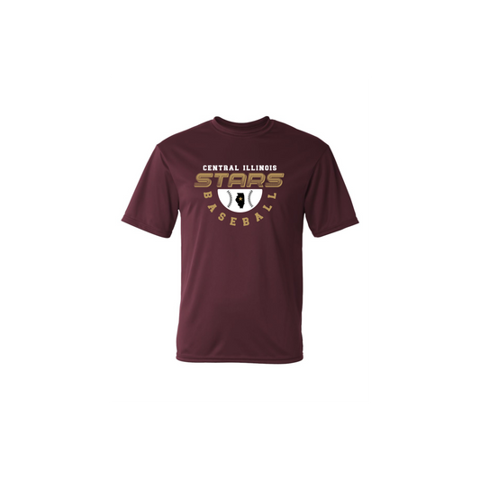 Performance Moisture Wicking Stars Baseball T-shirt