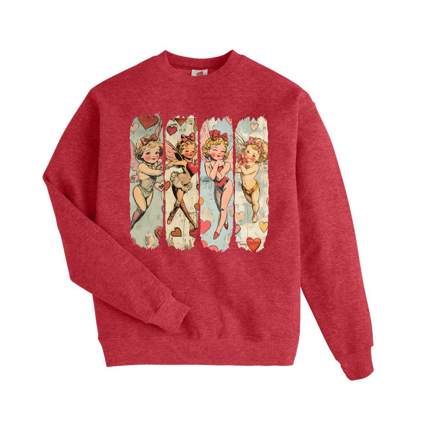 Valentine's Vintage Cupid Crewneck