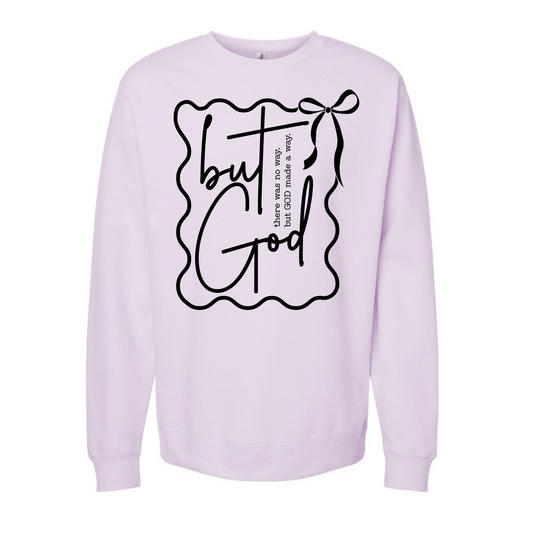 Lavender But God Crew Neck