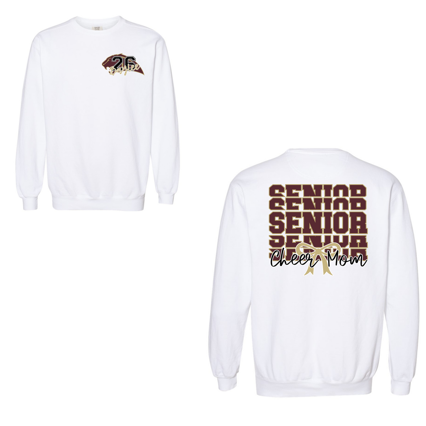 Leroy Senior Cheer Mom-2026 Comfort Colors Crew Neck