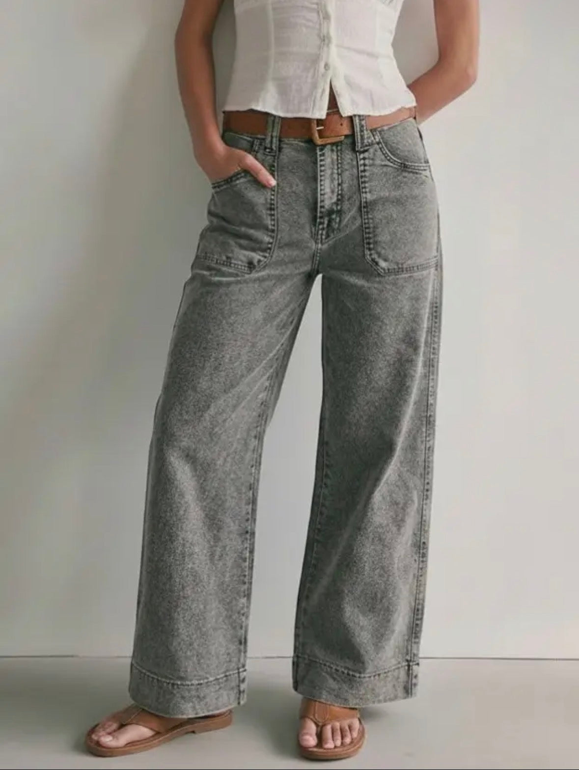 Gray Palazzo Blue by Artemis Jeans