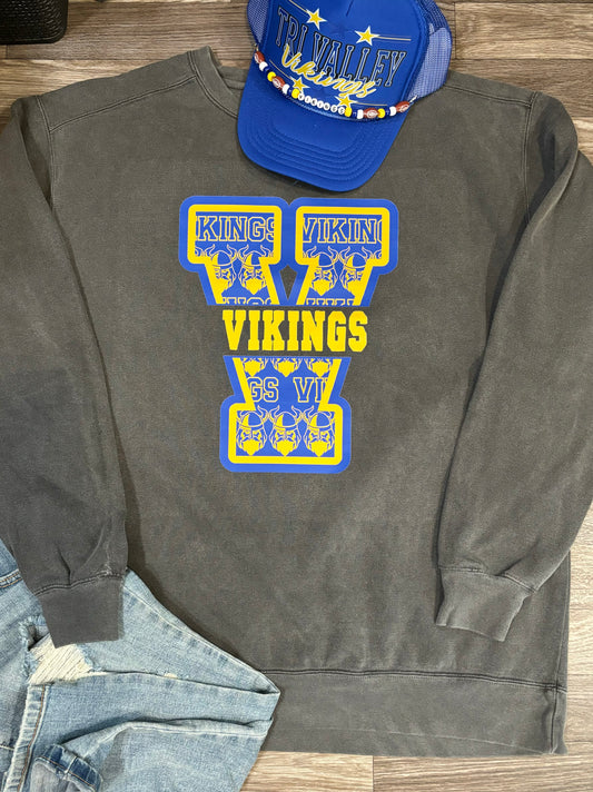 Vikings Comfort Colors Crew