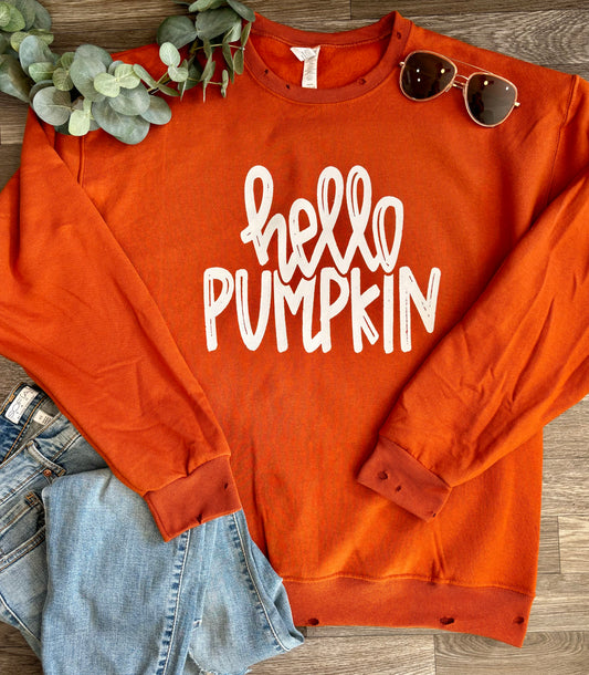 Hello Pumpkin Texas Orange Crew