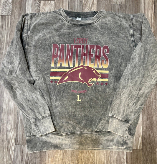 Leroy Panthers Mineral Washed Crew