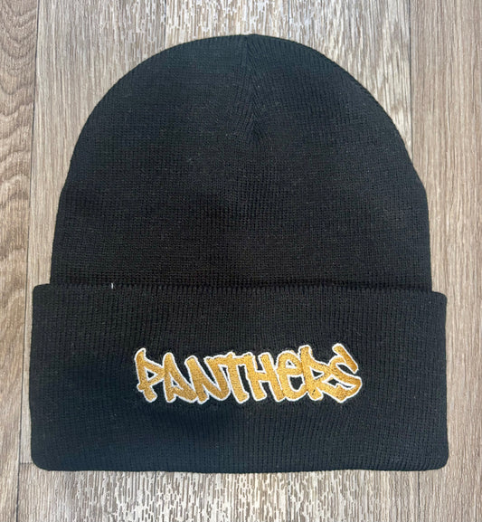 Black Graffiti Panthers Hat