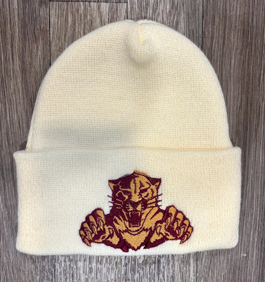 Cream Vintage Panther Hat