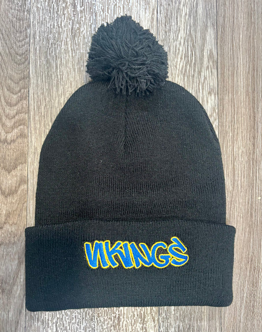 Black Graffiti Vikings Hat