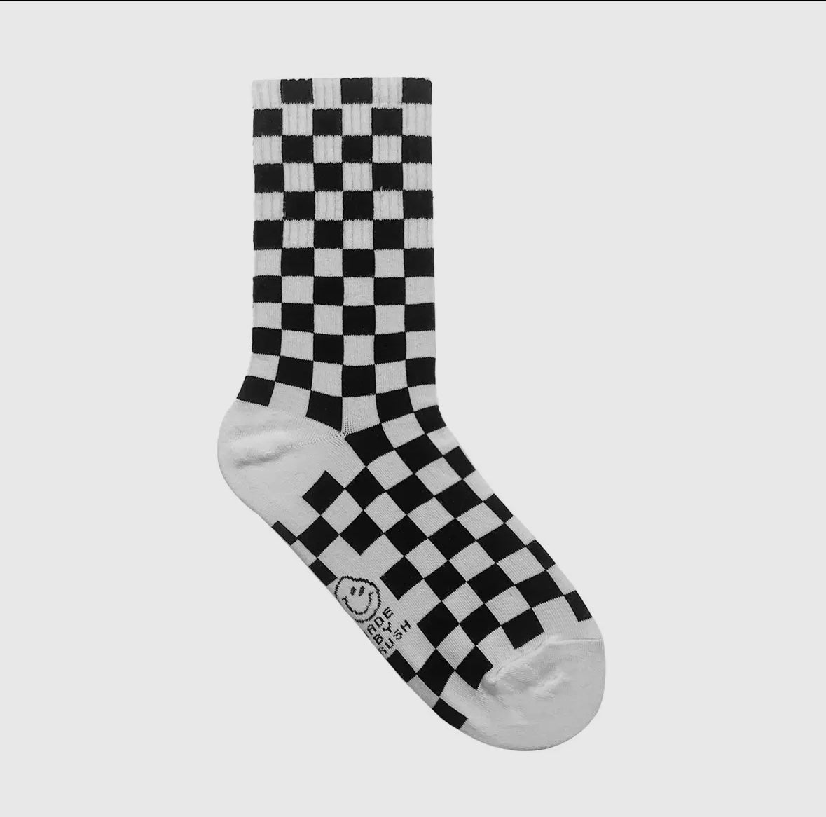 Black Checker Socks