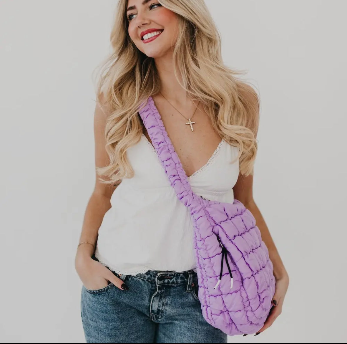 Pretty Simple Carmen Quilted Hobo Tote