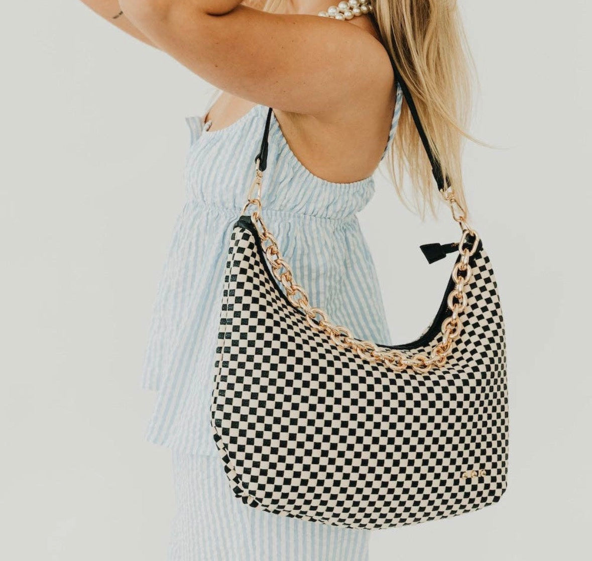 Pretty Simple Sienna Slouchy Woven Shoulder Bag