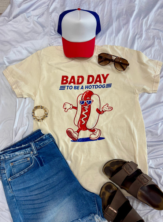 Bad Day To Be A Hotdog Comfort Colors T-Shirt