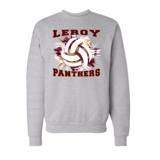 Leroy Panthers Fall 2025 Volleyball Crew Neck Sweatshirt
