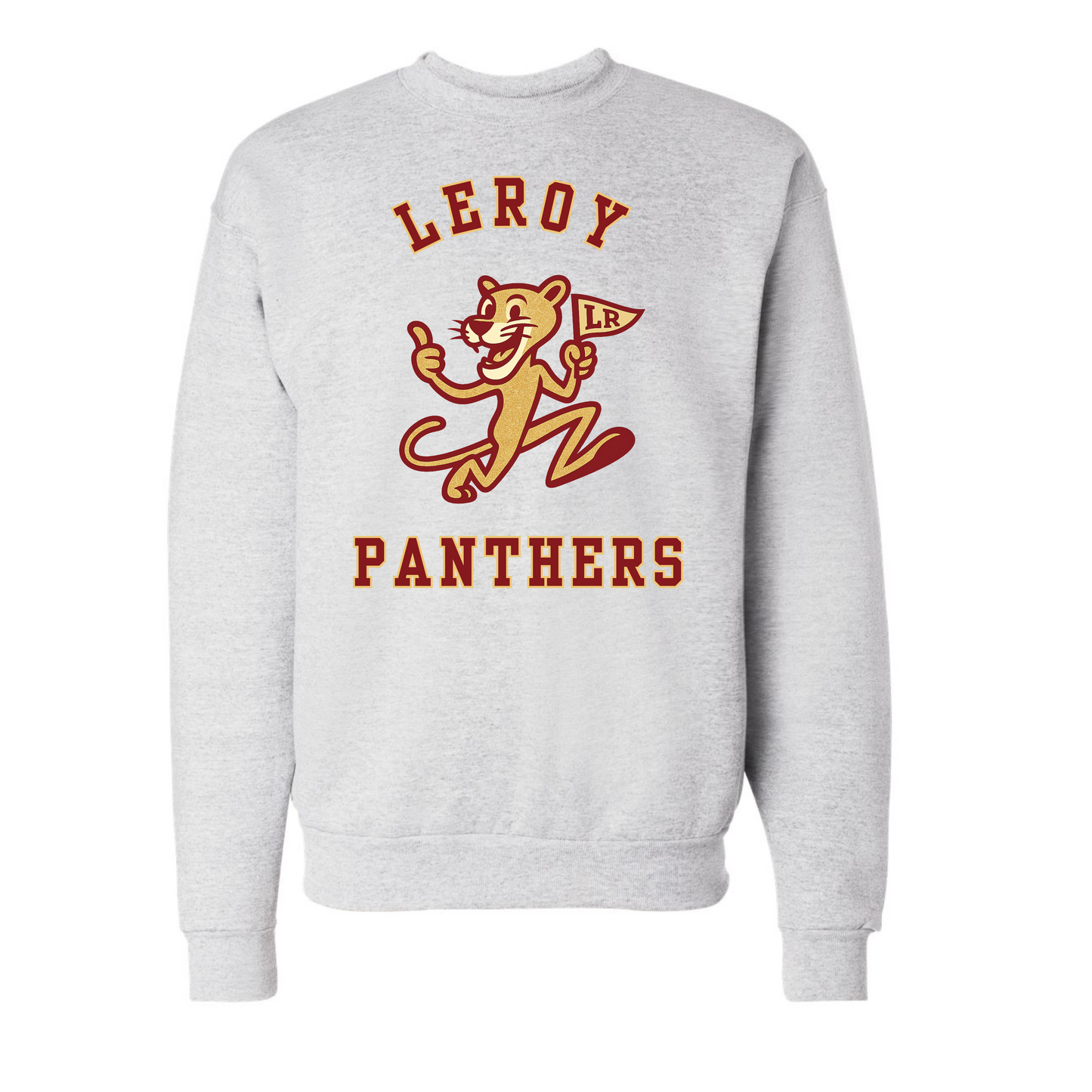 Leroy Panthers Throwback Gray Crew Neck
