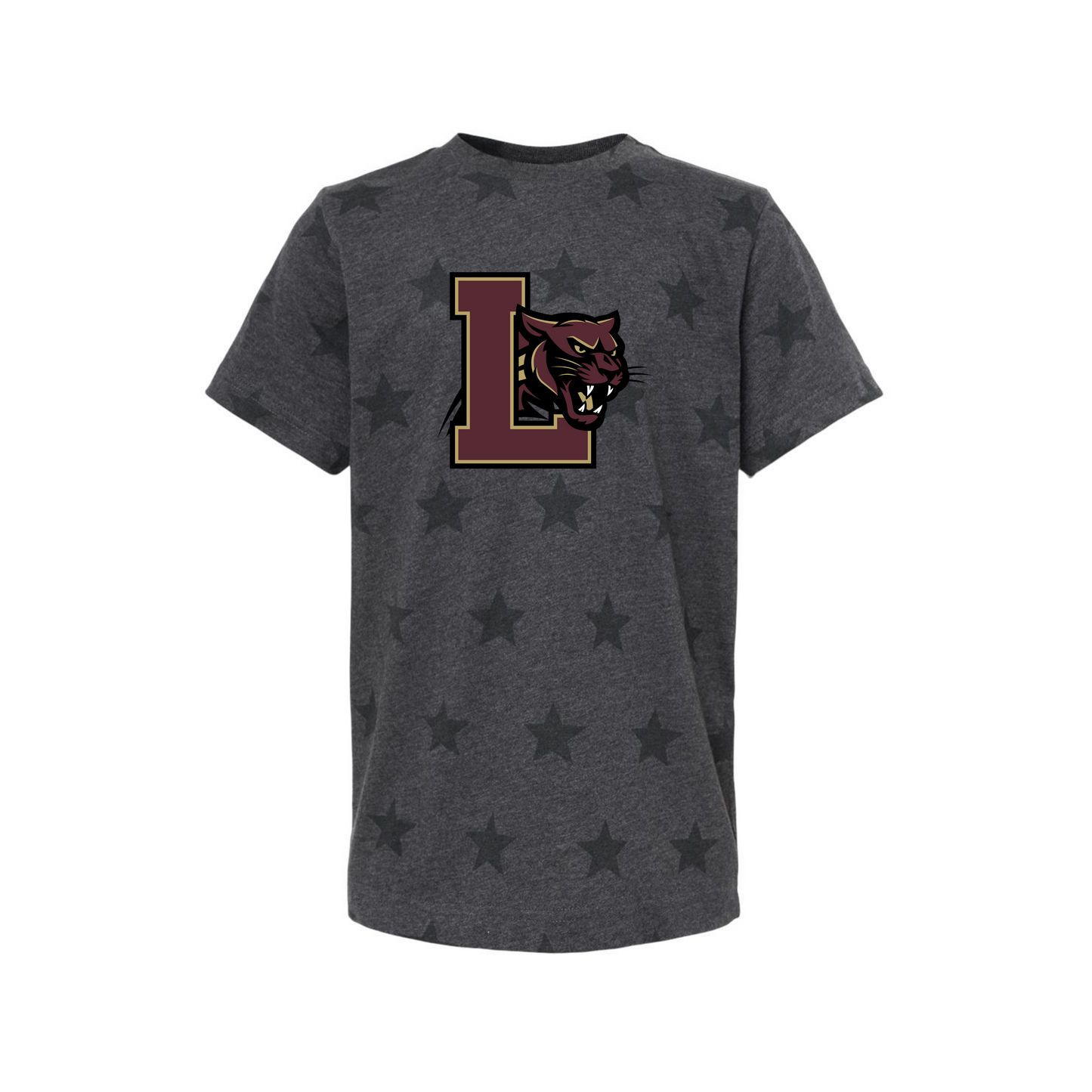 Youth Panthers T-shirt w/ stars