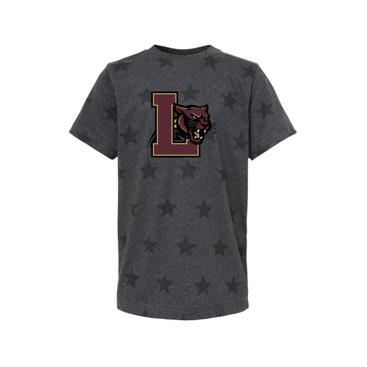 Youth Panthers T-shirt w/ stars