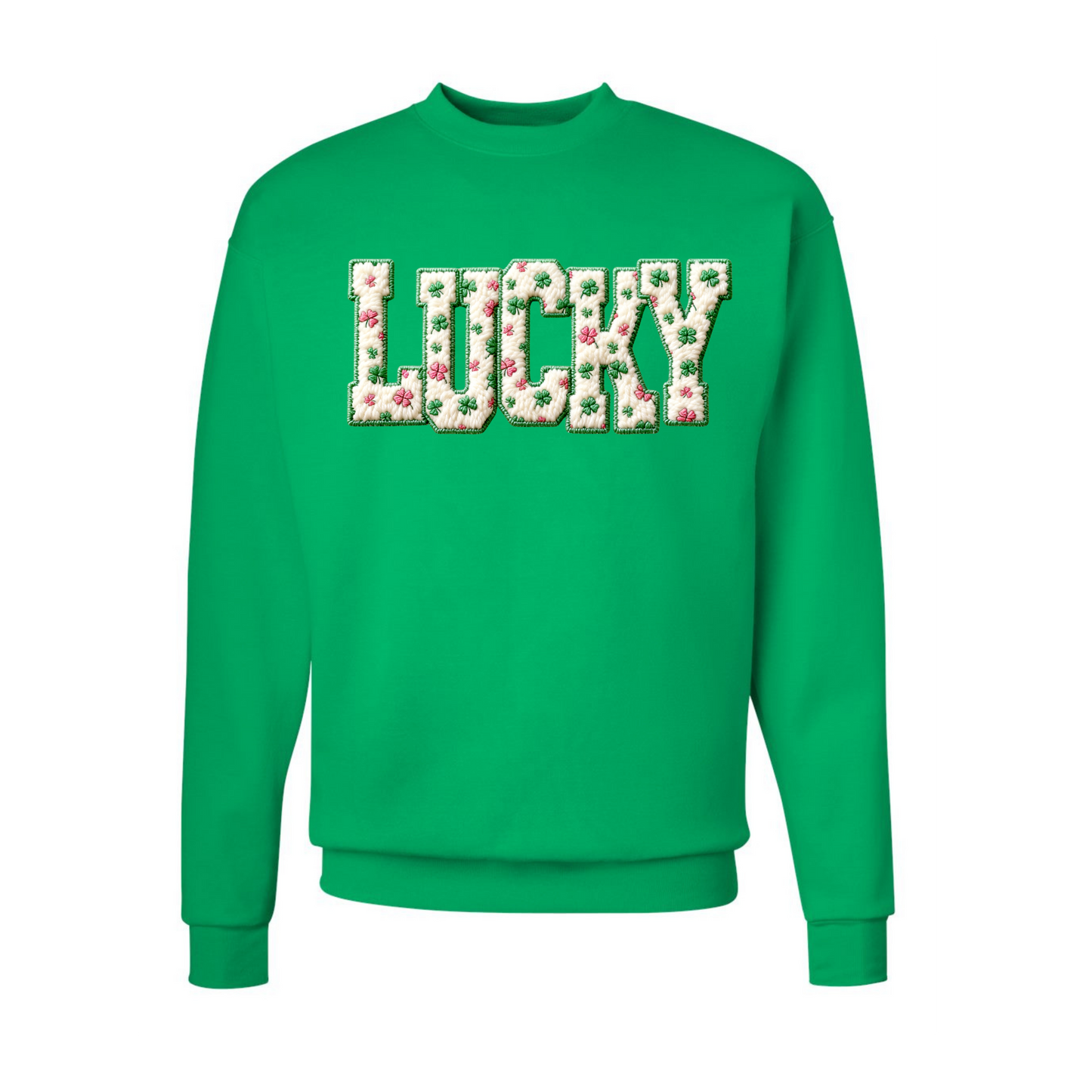 Green Lucky Crew Neck