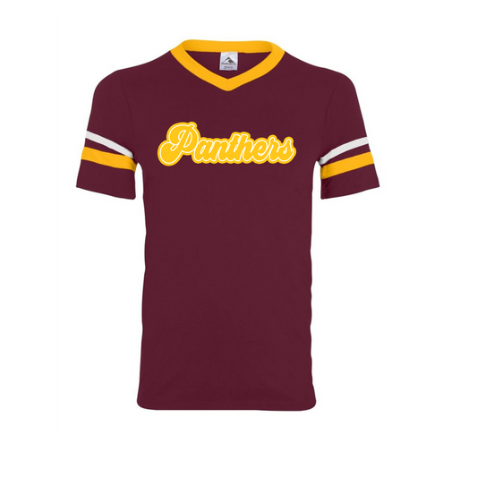 Ringer Leroy Panthers Maroon and Gold T-Shirt