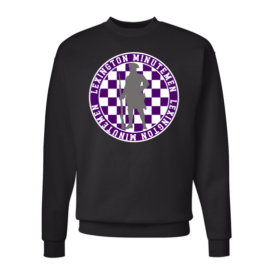 Lexington Minutemen Checkered Crew Neck