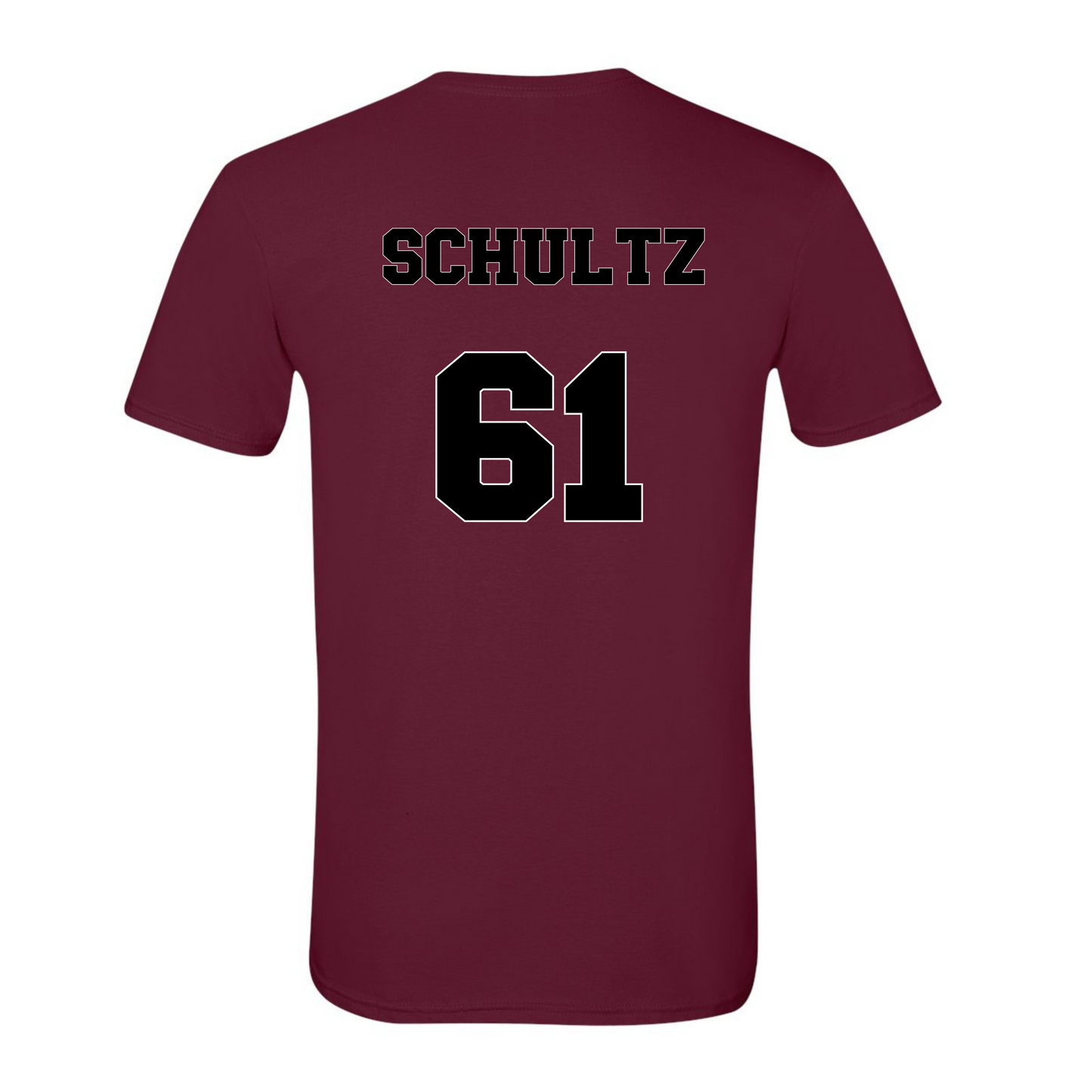 Senior Mom Football Tshirt with Custom Back Design